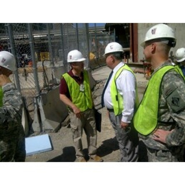 Under Secretary of the Army, HON Dr. Joseph W. Westphal, visits World Trade Center construction site