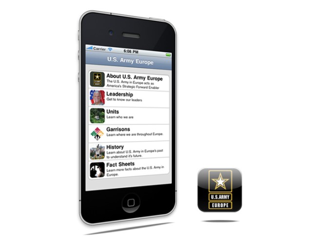 App puts U.S. Army Europe in mobile users' hands