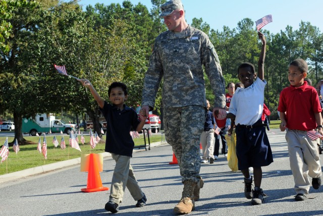 'Mustangs' remember 9/11 with students