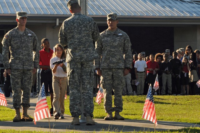 'Mustangs' remember 9/11 with students