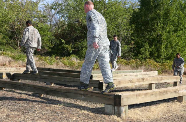 Leadership gauntlet at Fort Sill