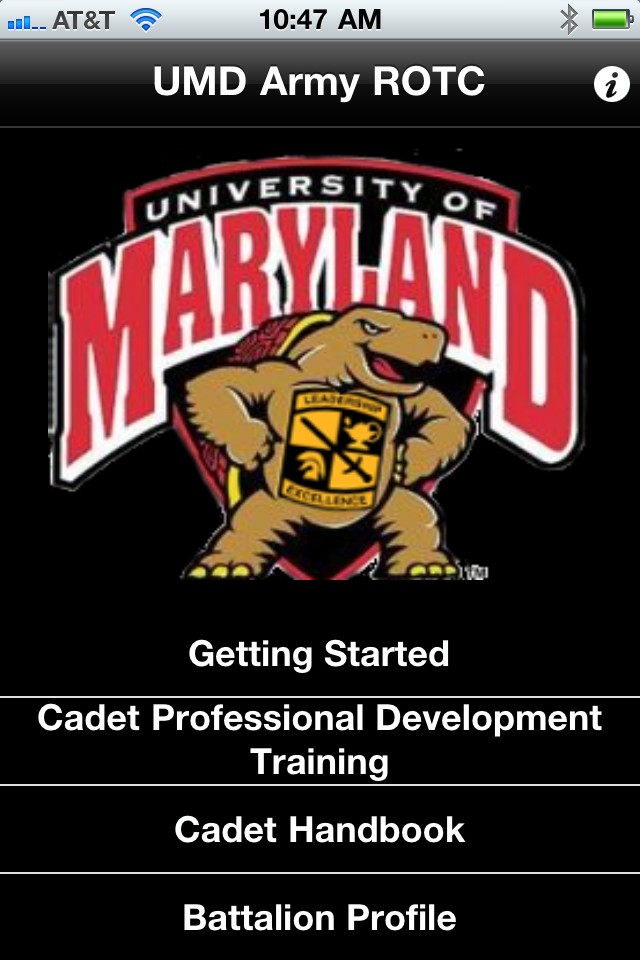 University of Maryland Army ROTC app