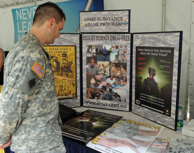 Soldier at Health Fair