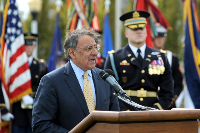 Panetta addresses POW/MIA Day crowd
