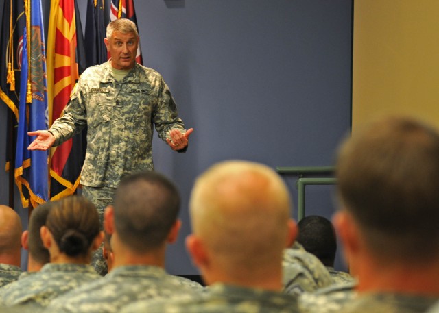 SMA Chandler visits Fort Bragg, speaks to troops