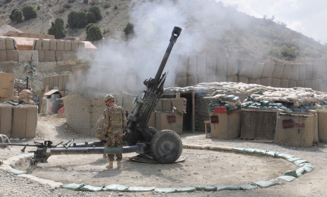 M119 howitzer in Afghanistan