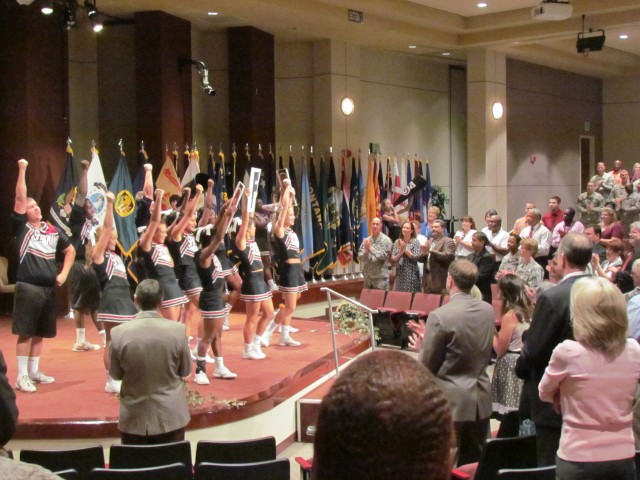 Sparkman High School Cheerleaders Pump Up the Crowd