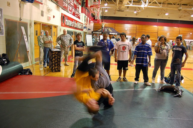 Army Wrestlers Grapple at Auburn High