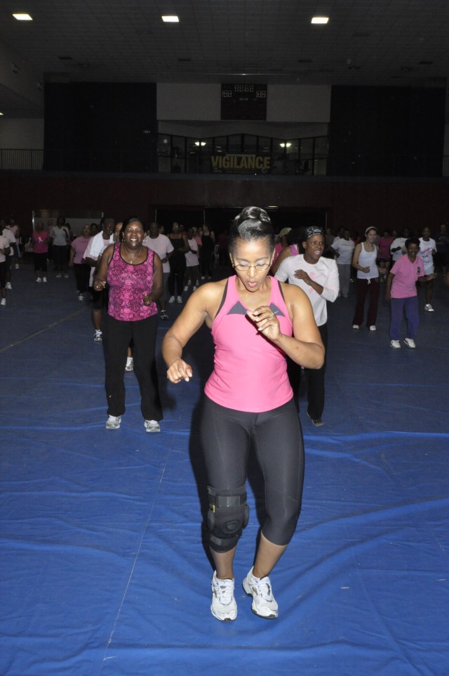 Painting the post pink? Community breaks a sweat for breast cancer awareness