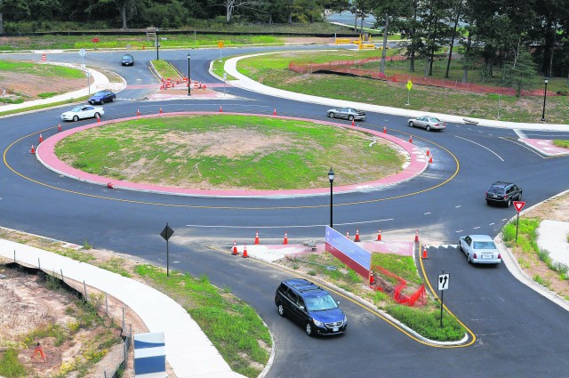 Roundabout eases traffic congestion