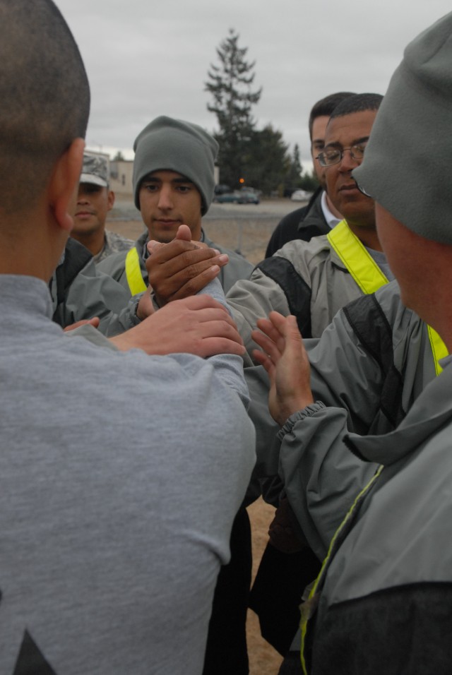 Junior leaders participate in team-building activities