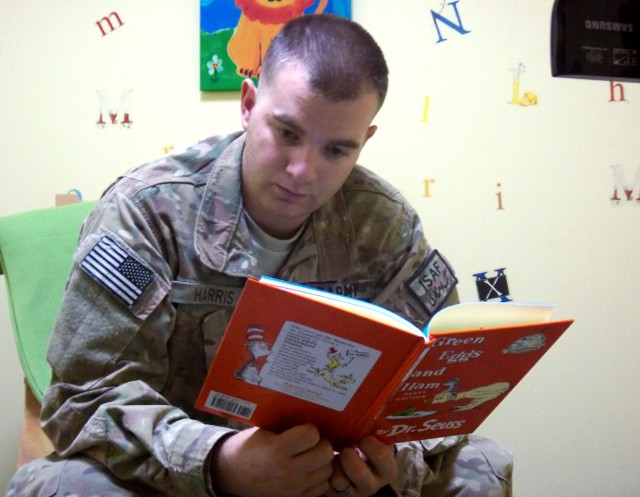 Read-aloud DVDs help families ease deployment stress