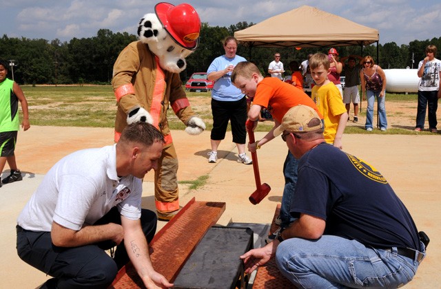 Firefighters, Family members put skills to the test