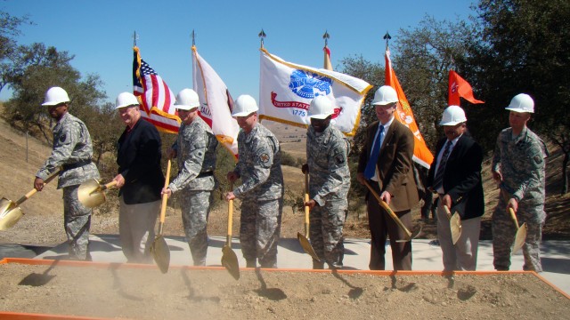 Officials break ground for Camp Roberts satellite station