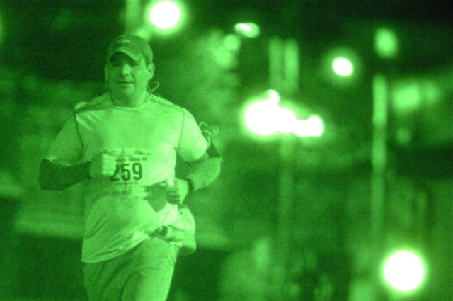 U.S. Army Garrison Humphreys hosts nighttime Army 10-miler shadow run