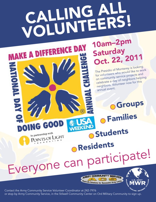 Volunteers invited to make a difference in community