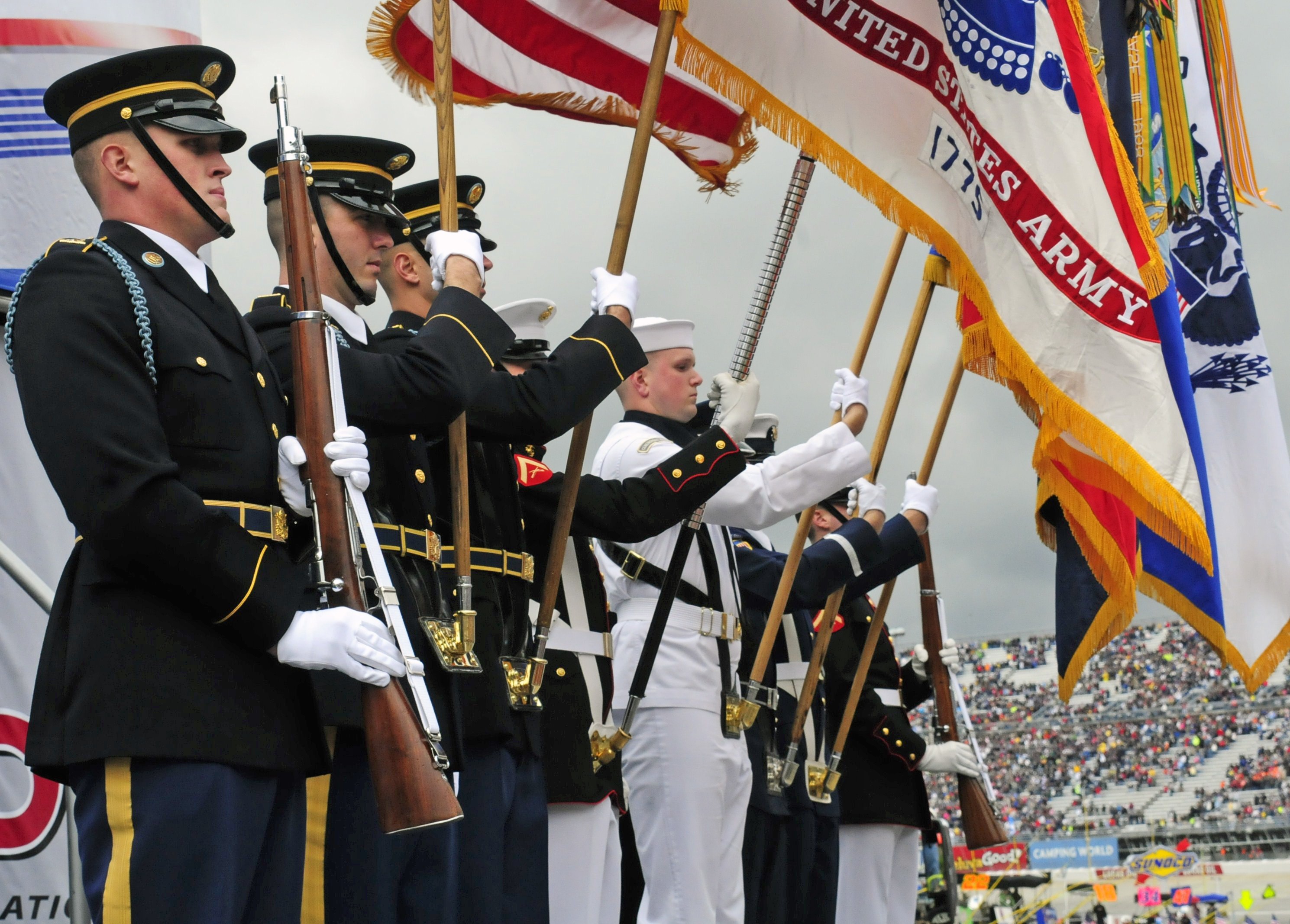 Nascar Joint Armed Forces Color Guard Article The United States Army