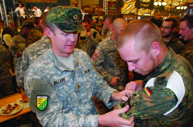 International forces celebrate camaraderie at 'NATO beer maneuver'