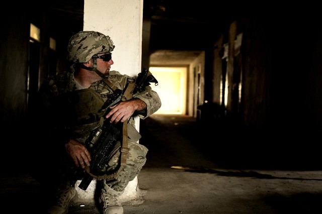 Sgt. Andrew Wall in Afghanistan