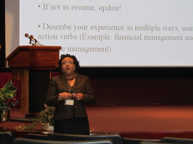 Vanessa Midgett, Director Of The Civilian Personnel Advisory Center, Explains The Importance Of Updating Your Resume