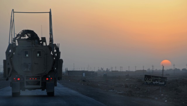 Sun sets on Soldiers in Iraq