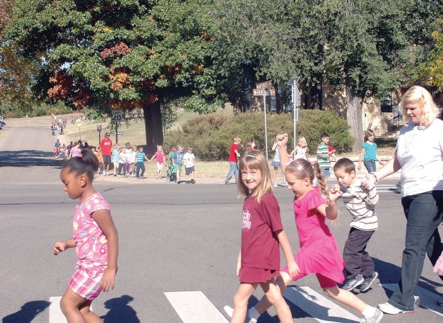 Fort Riley, local students embrace Walk A Mile Day