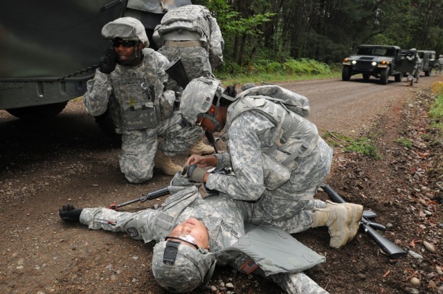 Training on casualty evacuation procedures