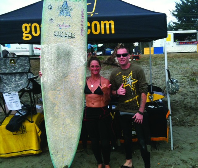 NCO balances surfing, career