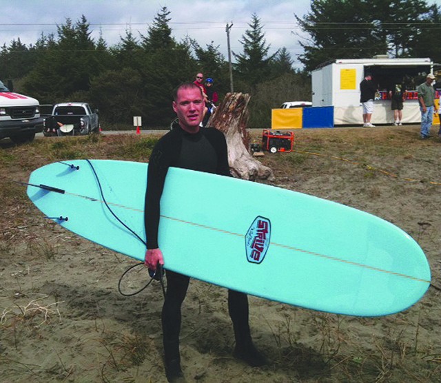 NCO takes up surfing