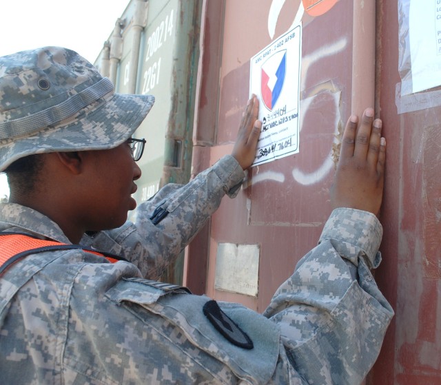 402nd AFSB moves turn-in items out of Iraq