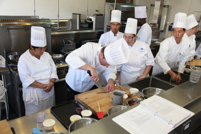 Army chefs learn from the San Antonio Culinary Institute of America