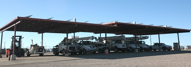 Solar panels at Fort Huachuca