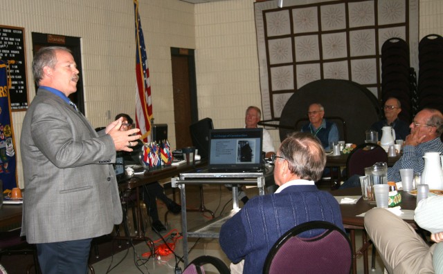 Historian speaks to Kiwanis Club