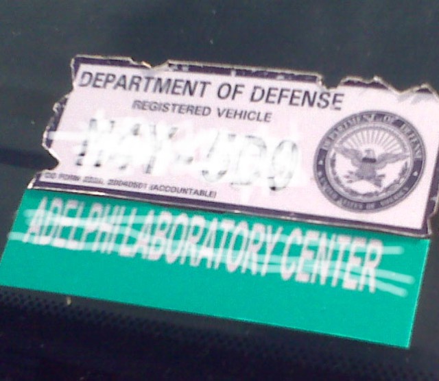 DoD Vehicle Sticker