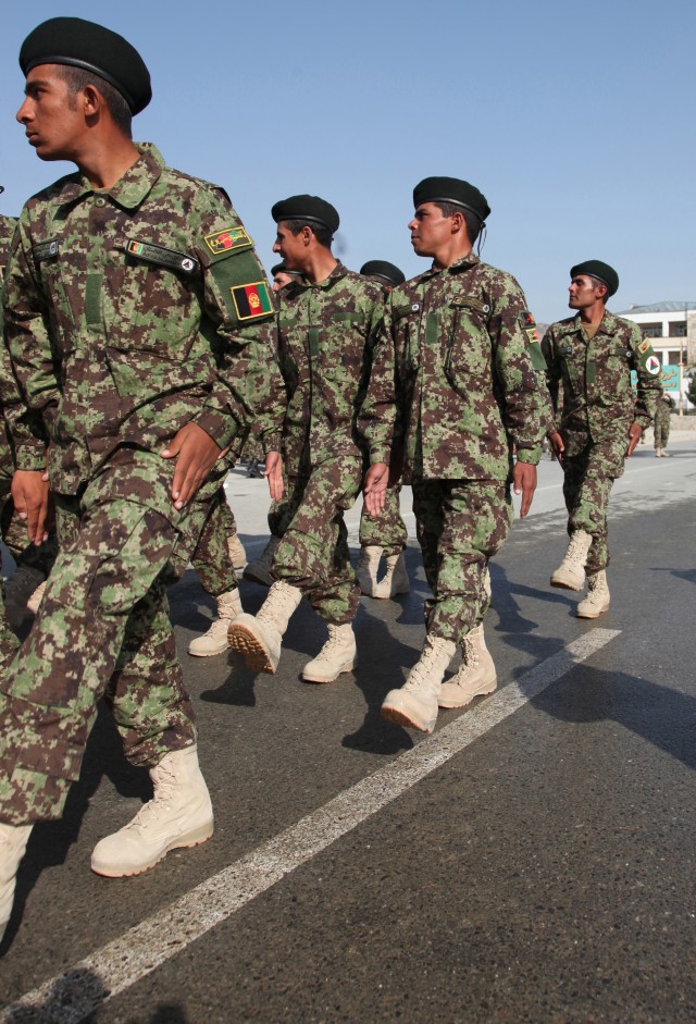 Afghan recruits train to fight for peace at KMTC