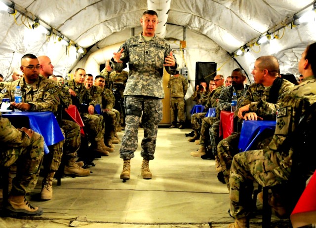 SMA visits Camp Stone in western Afghanistan
