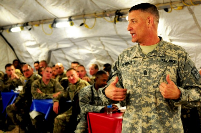 SMA visits Camp Stone in western Afghanistan