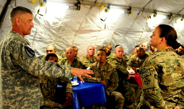 SMA visits Camp Stone in western Afghanistan