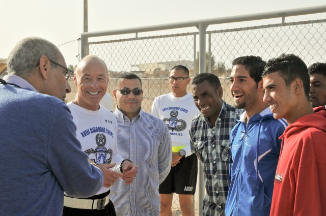 American service members go the distance with Iraqi Olympians