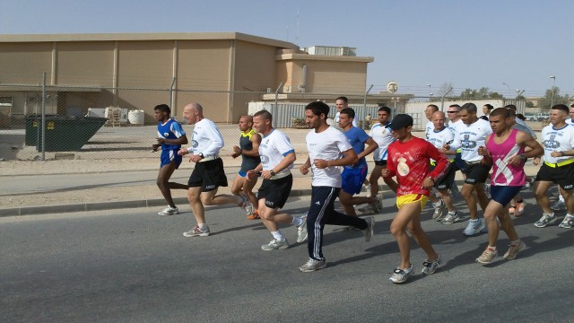 American service members go the distance with Iraqi Olympians