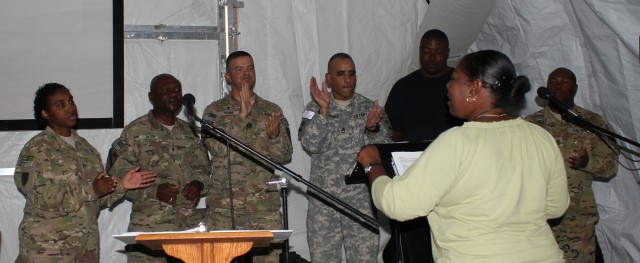 Soldiers at Camp Marmal christen new place of worship