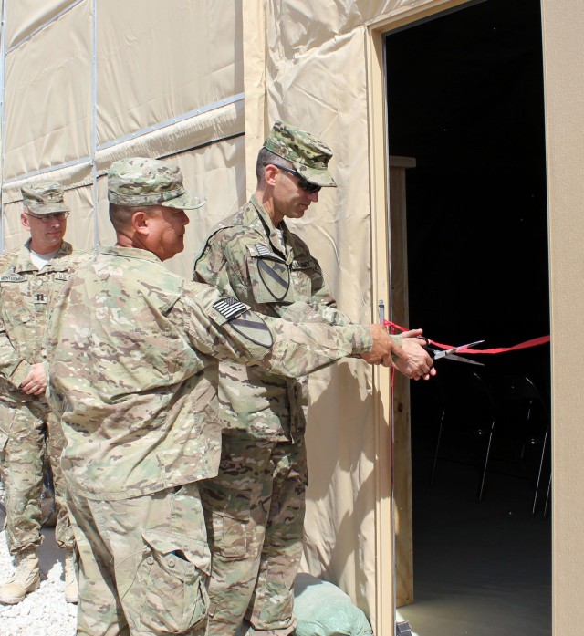 Soldiers at Camp Marmal christen new place of worship