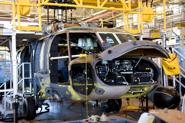 Pave Hawk in assembly at CCAD
