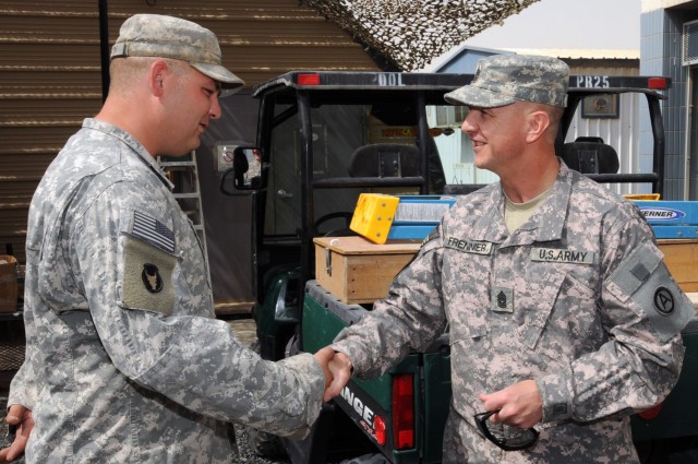 Third Army CSM visits troops at KNB