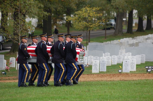 Casket Team carries WWII Airmen