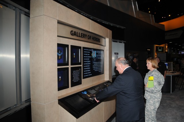 Under Secretary of the Army, HON Dr. Joseph W. Westphal, visits the U.S. Army Exhibit, booth# 1775, during the 2011 AUSA Annual Meeting and Exposition