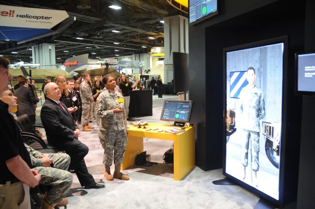 Under Secretary of the Army visits the U.S. Army Exhibit