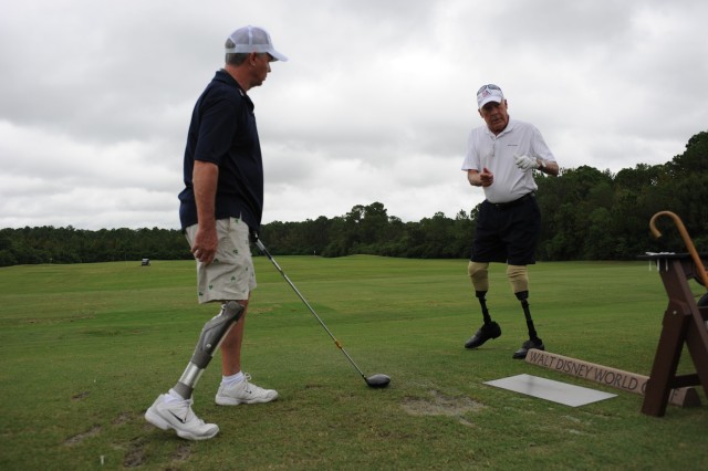 Golf instructors keep wounded warriors active