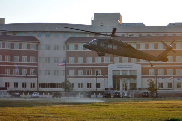 Army Chief of Staff arrives at FORSCOM headquarters