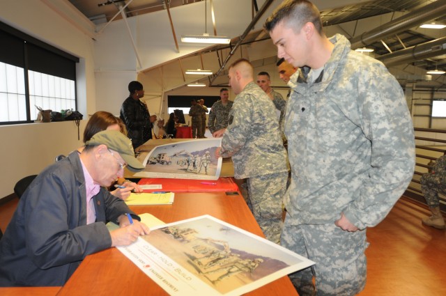 Patrick Haskett signing prints